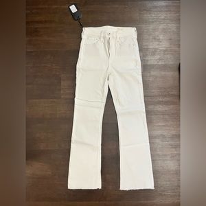 Rag & Bone Nina Ankle High Rise Flare - White